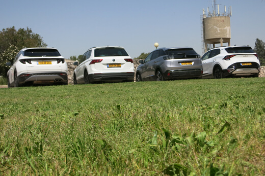 קיה ספורטז', יונדאי טוסון, פיג'ו 3008 ופולקסווגן טיגואן קיה ספורטז', יונדאי טוסון, פיג'ו 3008 ופולקסווגן טיגואן